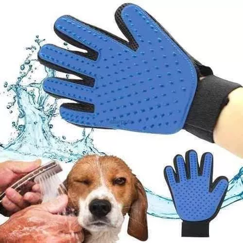 Luva Massageadora e Remove Pelos para PETs -Cães e Gatos